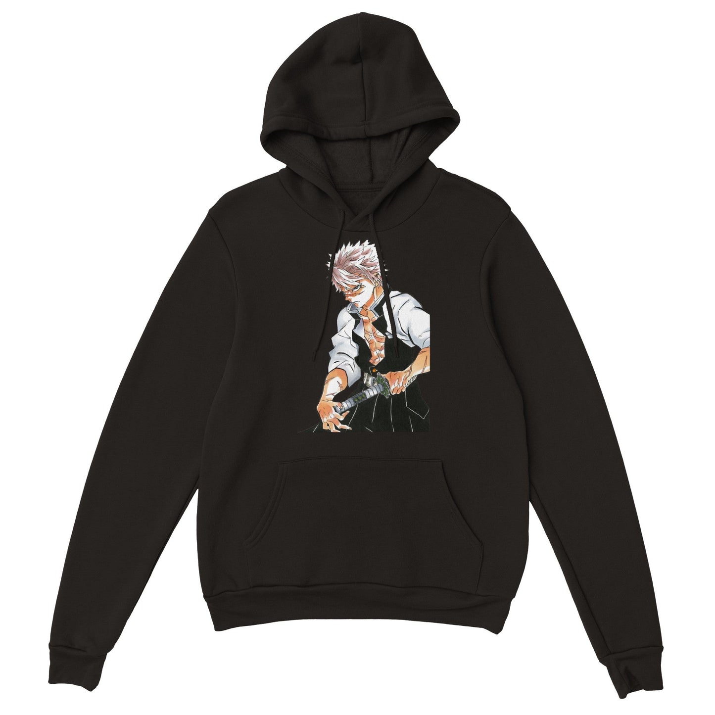 Demon Slayer | Sanemi | Anime Hoodie (Unisex)-Hoodie-Monkey Ninja-Black-S-Monkey Ninja