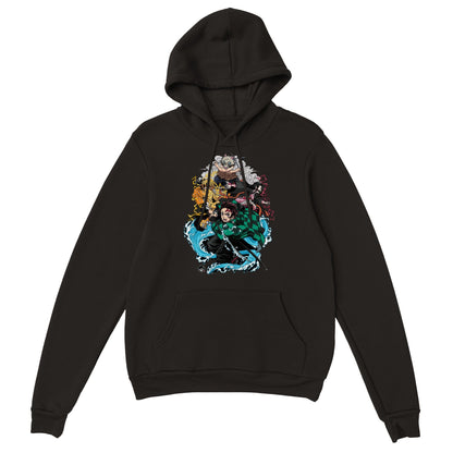 Demon Slayer | Tanjiro | Anime Hoodie (Unisex)-Hoodie-Monkey Ninja-Black-S-Monkey Ninja