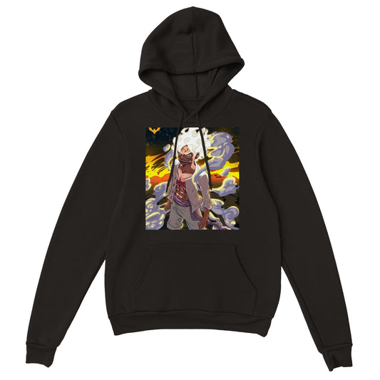 One Piece | Luffy Gear 5 | Anime Hoodie (Unisex)-Hoodie-Monkey Ninja-Black-S-Monkey Ninja
