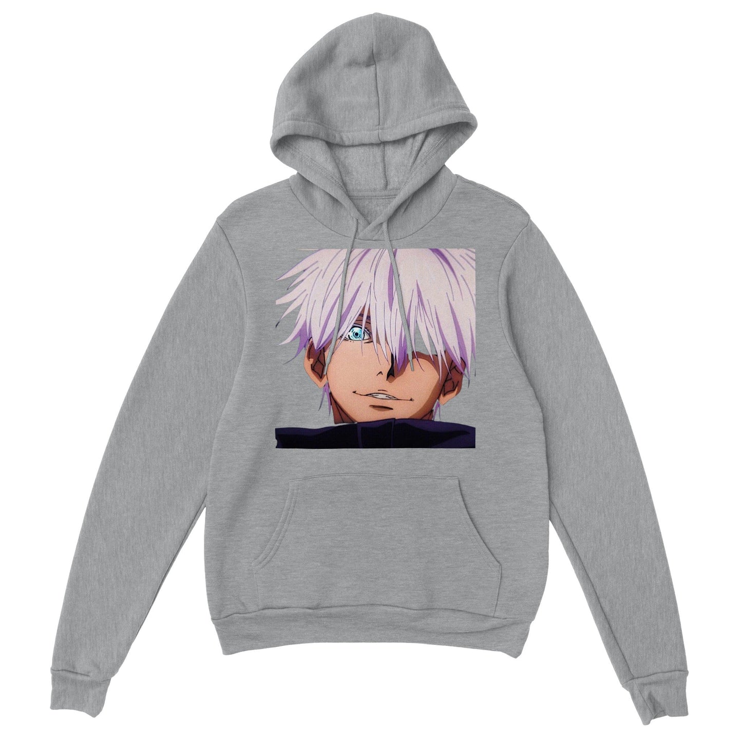 Jujutsu Kaisen | Gojo Satoru | Anime Hoodie (Unisex)-Hoodie-Monkey Ninja-Grey-S-Monkey Ninja