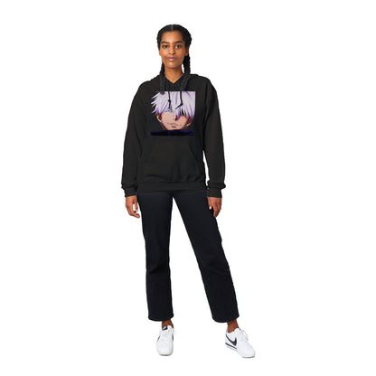 Jujutsu Kaisen | Gojo Satoru | Anime Hoodie (Unisex)-Hoodie-Monkey Ninja-Black-S-Monkey Ninja