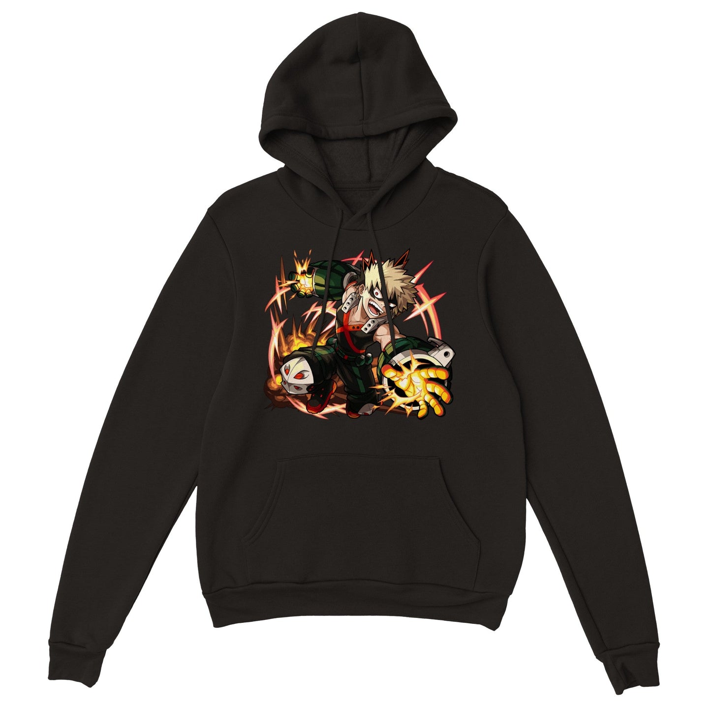 My Hero Academia | Bakugo | Anime Hoodie (Unisex)-Hoodie-Monkey Ninja-Black-S-Monkey Ninja