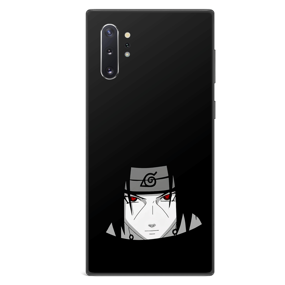 Missing-Nin Itachi Silhouettes Tempered Glass Soft Silicone Samsung Case