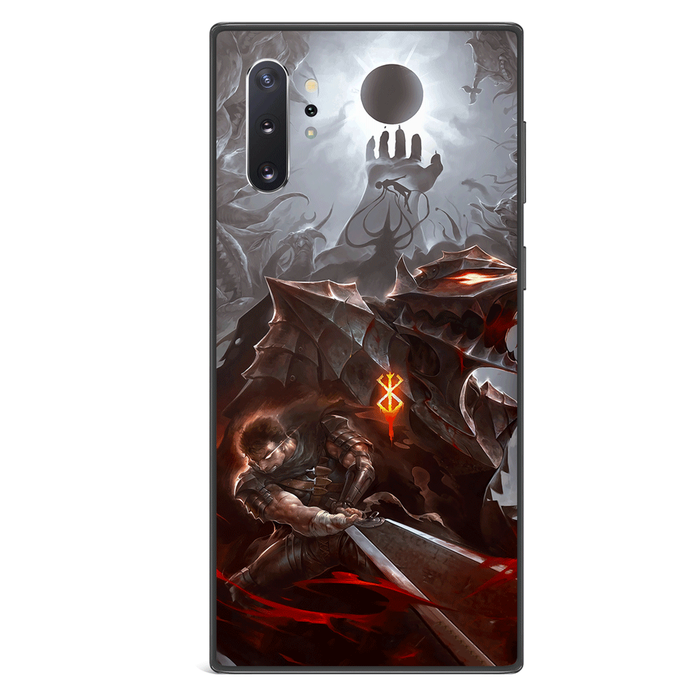Berserk Tempered Glass Soft Silicone Samsung Case