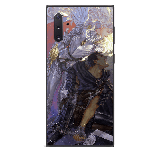 Berserk Guts and Griffith Tempered Glass Soft Silicone Samsung Case-Phone Case-Monkey Ninja-Galaxy S9-Monkey Ninja