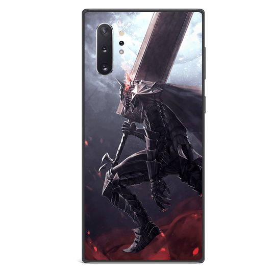 Berserk Illustration Tempered Glass Soft Silicone Samsung Case
