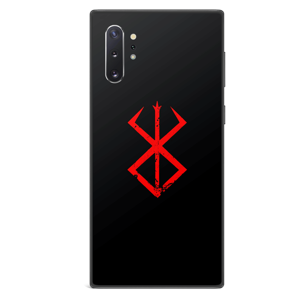 Berserk Brand of Sacrifice Tempered Glass Soft Silicone Samsung Case