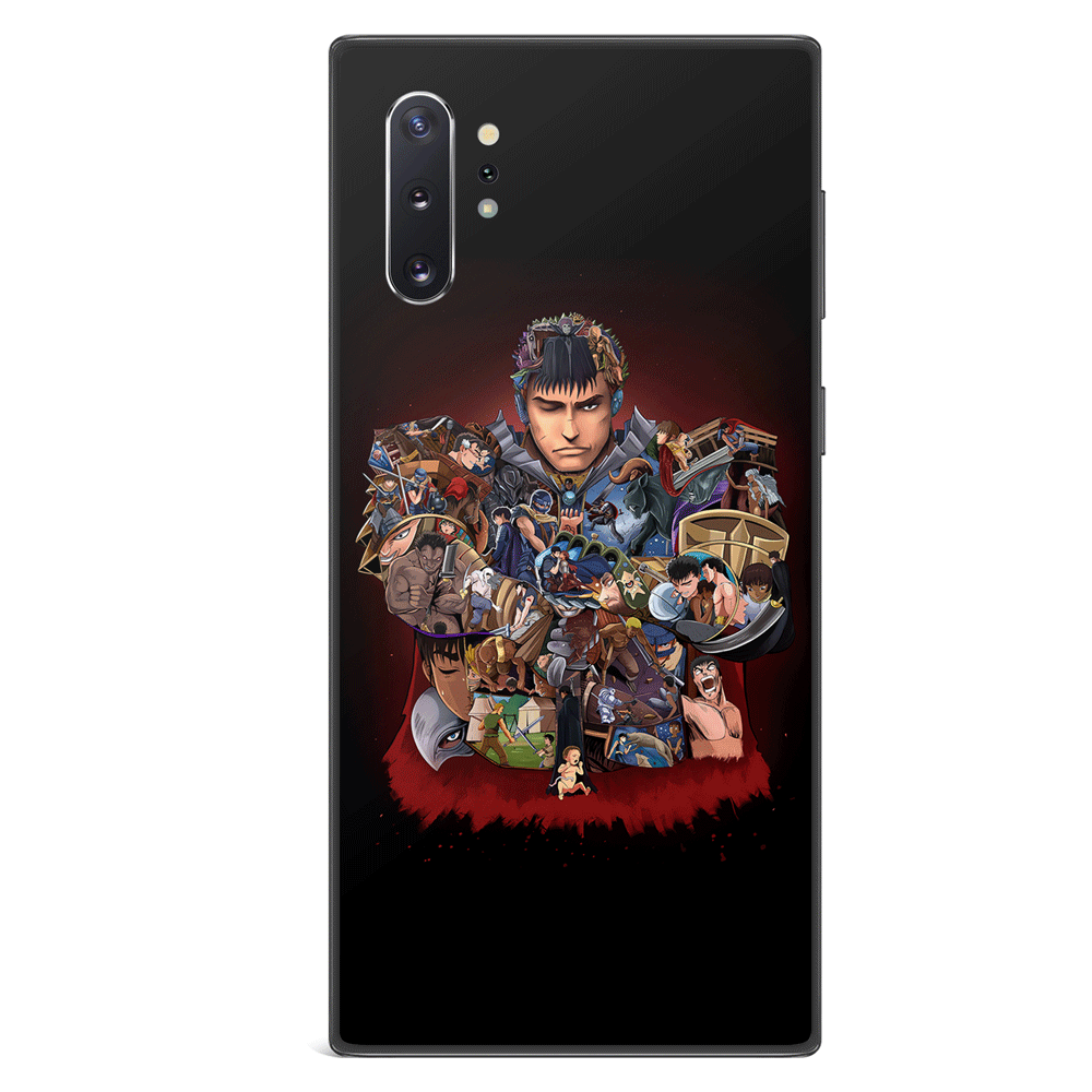 Berserk Life of Guts Tempered Glass Soft Silicone Samsung Case