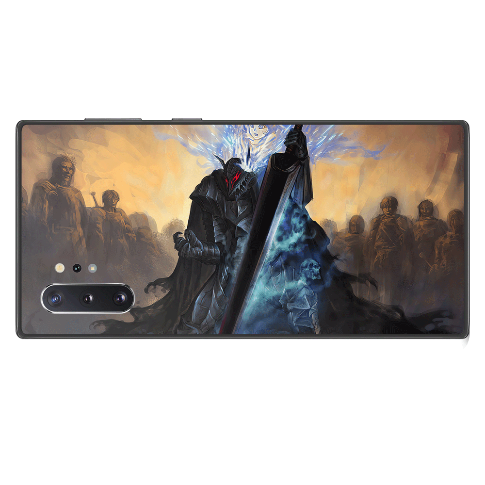 Berserk Shierke Tempered Glass Soft Silicone Samsung Case