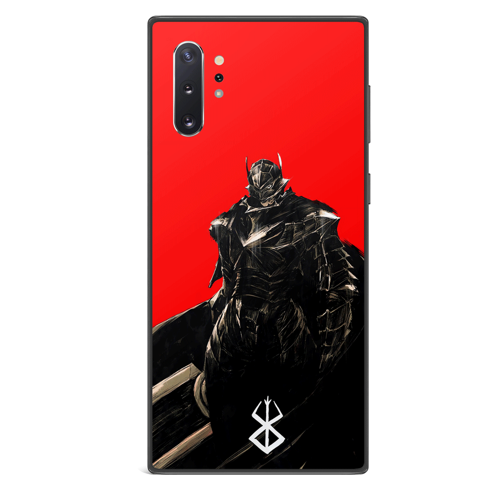Berserk Red Tempered Glass Soft Silicone Samsung Case