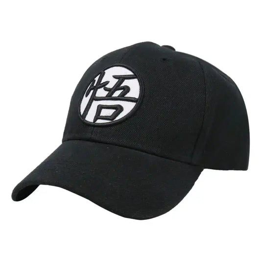 Dragon Ball Embroidered Adjustable Kame Symbol Structured Twill Cap - GOKU-Clothing-Monkey Ninja-Black-Monkey Ninja