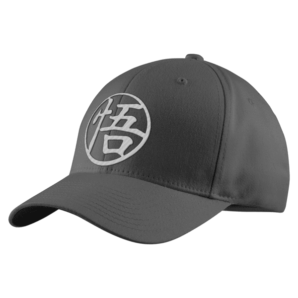 Dragon Ball Embroidered Adjustable Kame Symbol Structured Twill Cap - GOKU-Clothing-Monkey Ninja-Gray-Monkey Ninja
