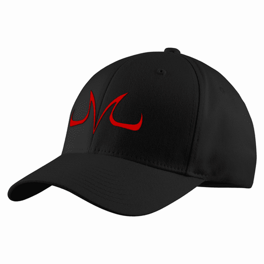 Dragon Ball Embroidered Adjustable Kame Symbol Structured Twill Cap - VEGETA-Clothing-Monkey Ninja-Black-Monkey Ninja
