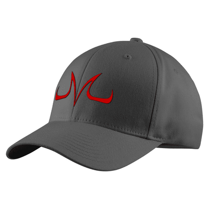 Dragon Ball Embroidered Adjustable Kame Symbol Structured Twill Cap - VEGETA-Clothing-Monkey Ninja-Gray-Monkey Ninja