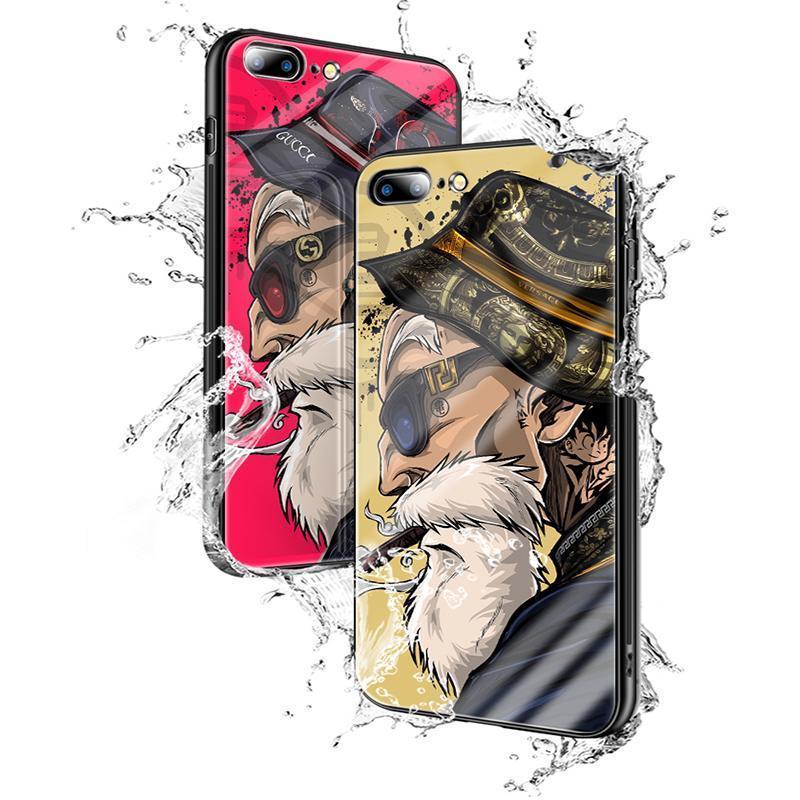 ??TEMPERED GLASS?? Exclusive Design Hand-drawn Muten Roshi Phone Case