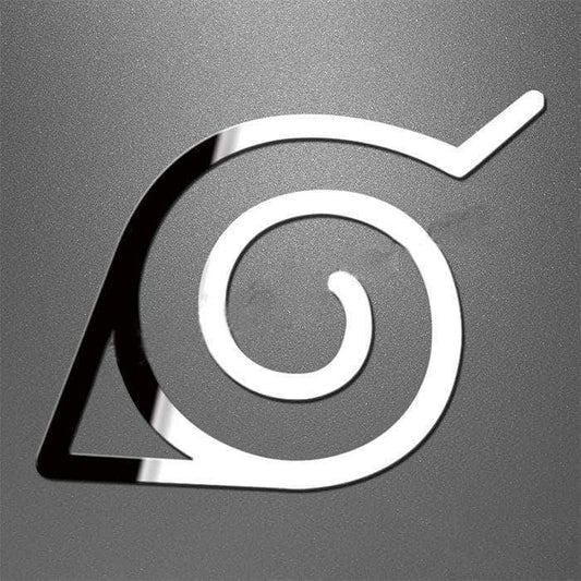 Wood leaf village logo mobile computer metal sticker